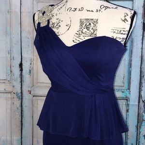 Stunning blue evening gown